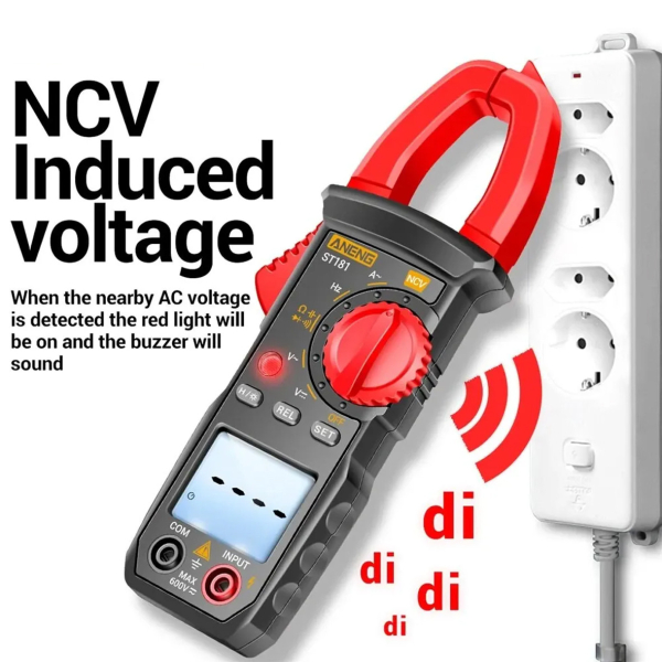 Фото - Струмові (токові) кліщі Aneng ST181 600V AC/DC Voltage, 400A AC Current, NCV, мультиметр, LCD з підсвіткою