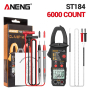 Струмові (токові) кліщі Aneng ST184 450V AC/DC Voltage, 600A AC Current, NCV, мультиметр, LCD з підсвіткою, True RMS