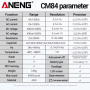 Струмові (токові) кліщі Aneng CM84 600V AC/DC Voltage, 1000A AC/DC Current, NCV, мультиметр, LCD з підсвіткою