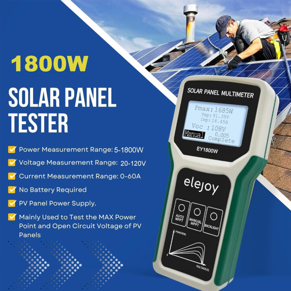 Фото - Цифровий тестер потужності фотоелектричних модулів EleJoy EY1800W