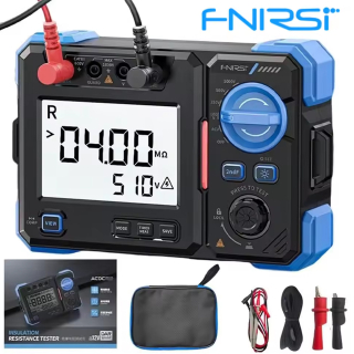 Фото - FNIRSI MRT-1050 тестер опору ізоляції, 100-1000V, 0.1MΩ–20GΩ