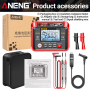 Тестер опору ізоляції Aneng MH13 600V AC/DC Voltage, тест 250-2500V / 1МОм - 40ГОм, опір 1МОм - 200ГОм, LCD з підсвіткою