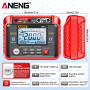 Тестер опору ізоляції Aneng MH13 600V AC/DC Voltage, тест 250-2500V / 1МОм - 40ГОм, опір 1МОм - 200ГОм, LCD з підсвіткою