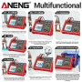 Тестер опору ізоляції Aneng MH15 750V AC/ 1000V DC Voltage, тест 100-1000V / 0,1МОм - 2000МОм, опір 0Ом - 60МОм, LCD з підсвіткою