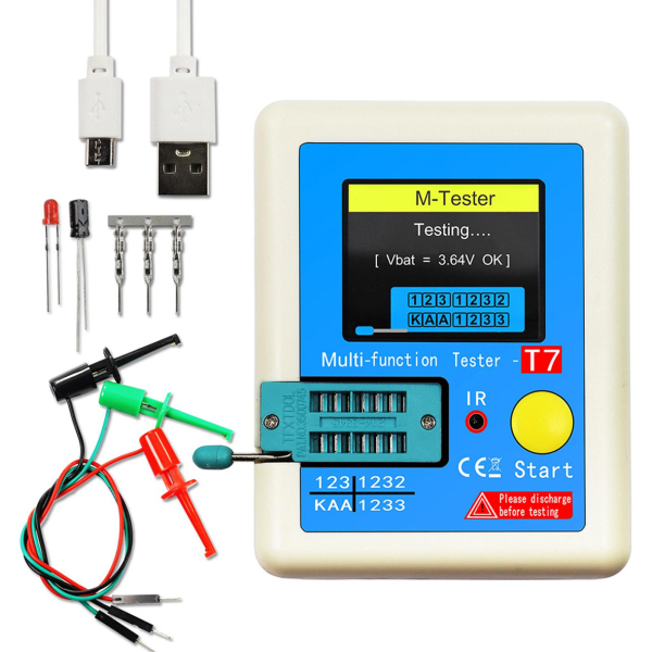 Фото - FNIRSI LCR-T7 тестер багатофункціональний