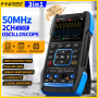 FNIRSI 2C53T standart, 2щупи (цифровий мультиметр / портативний осцилограф 50 МГц*2 / генератор сигналів / 9999 Count Smart