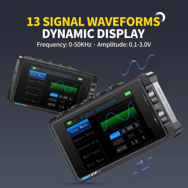 Фото - FNIRSI DS215H, 2 щупи, 50MHz*2 осцилограф / генератор сигналів, стандартна комплектація