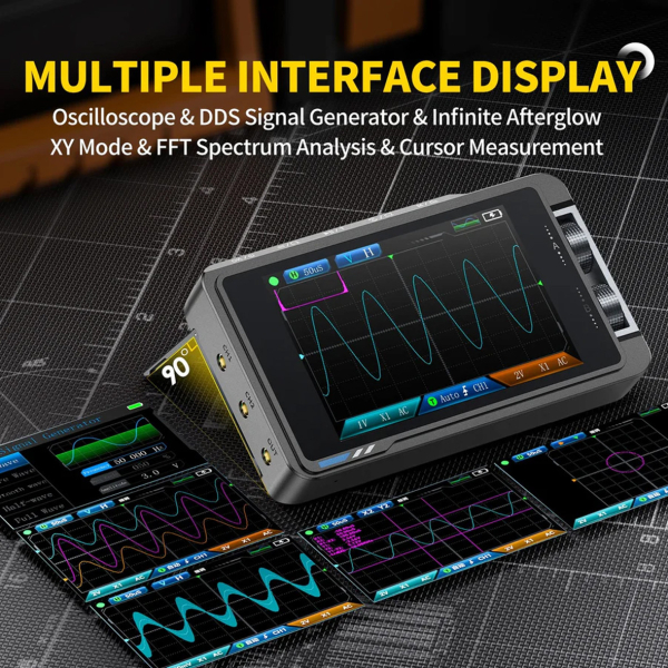 Фото - FNIRSI DS215H, 2 щупи, 50MHz*2 осцилограф / генератор сигналів, стандартна комплектація