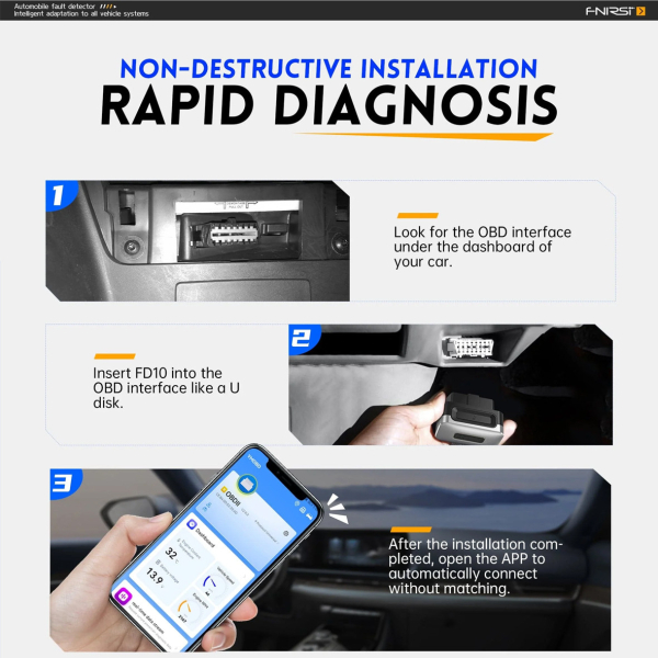 Фото - FNIRSI FD10 OBD2 автомобільний сканер для діагностики