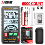 Мультиметр Aneng 616 600V AC/DC Voltage, 10A AC/DC Current, NCV, LCD з підсвіткою, True RMS, Smart