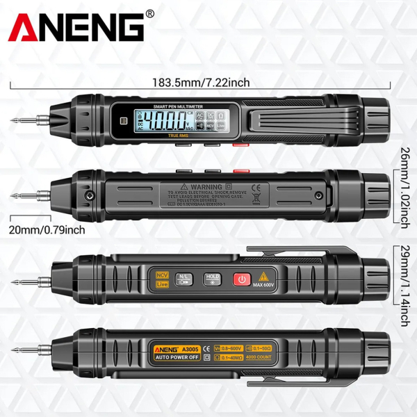 Фото - Мультиметр Aneng A3005A 600V AC/DC Voltage, NCV, LCD з підсвіткою, True RMS, Smart
