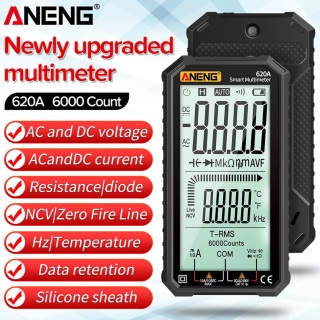Фото - Мультиметр Aneng 620A 600V AC/DC Voltage, 10A AC/DC Current, NCV, LCD з підсвіткою, True RMS, Smart