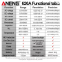 Мультиметр Aneng 620A 600V AC/DC Voltage, 10A AC/DC Current, NCV, LCD з підсвіткою, True RMS, Smart