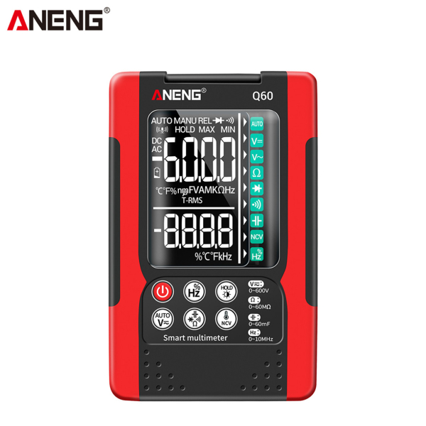 Фото - Мультиметр Aneng Q60 750V AC/ 600V DC Voltage, NCV, LCD з підсвіткою, True RMS, Smart, голосове управління