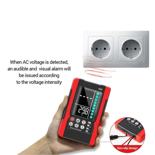 Фото - Мультиметр Aneng Q60 750V AC/ 600V DC Voltage, NCV, LCD з підсвіткою, True RMS, Smart, голосове управління