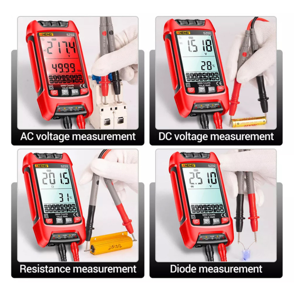 Фото - Мультиметр Aneng SZ02 1000V AC/DC Voltage, 10A AC/DC Current, NCV, LCD з підсвіткою, True RMS, Smart