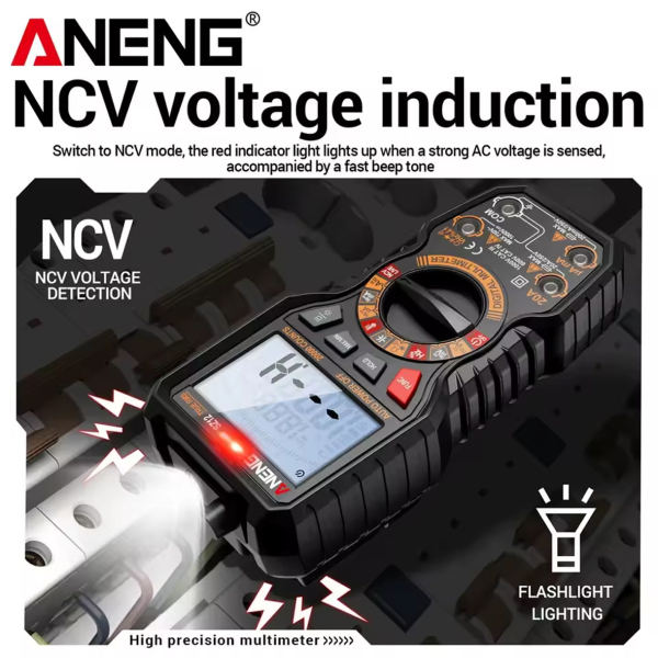 Фото - Мультиметр Aneng SZ12 750V AC/ 1000V DC Voltage, 20A AC/DC Current, NCV, LCD з підсвіткою, True RMS,