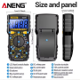 Мультиметр Aneng SZ306 600V AC/DC Voltage, 10A DC Current, LCD з підсвіткою