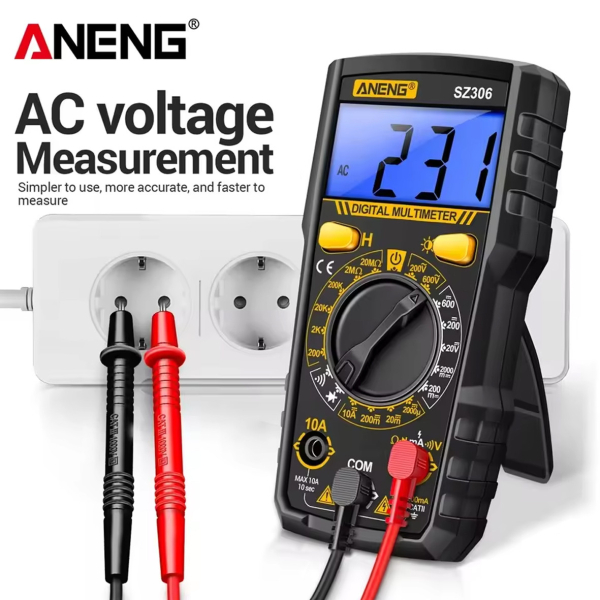 Фото - Мультиметр Aneng SZ306 600V AC/DC Voltage, 10A DC Current, LCD з підсвіткою