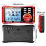 Мультиметр Aneng 612 600V AC/DC Voltage, 10A AC/DC Current, LCD з підсвіткою, Smart