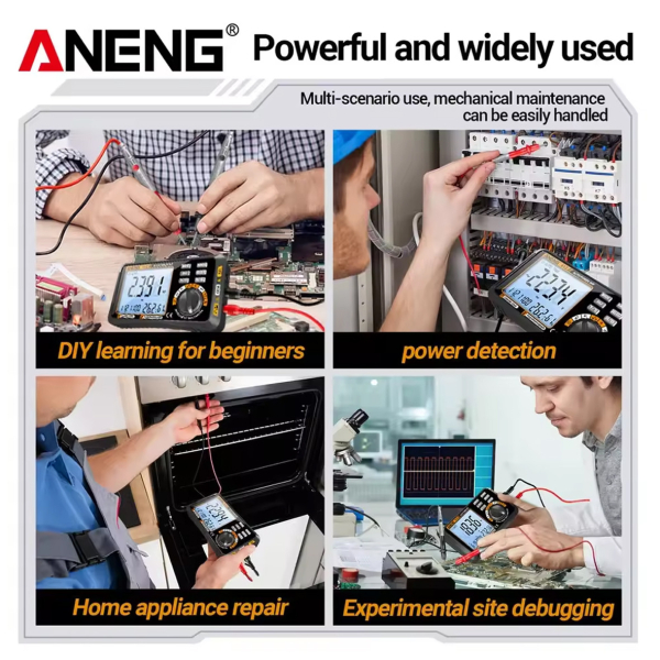 Фото - Мультиметр Aneng 612 600V AC/DC Voltage, 10A AC/DC Current, LCD з підсвіткою, Smart