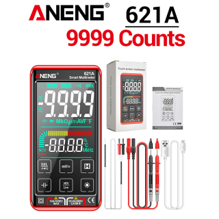 Фото - Мультиметр Aneng 621A 1000V AC/DC Voltage, 10A AC/DC Current, NCV, VA кольоров.дисплей, True RMS, Smart, літієвий акумулятор