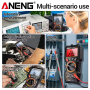 Мультиметр Aneng SZ12 750V AC/ 1000V DC Voltage, 20A AC/DC Current, NCV, LCD з підсвіткою, True RMS,