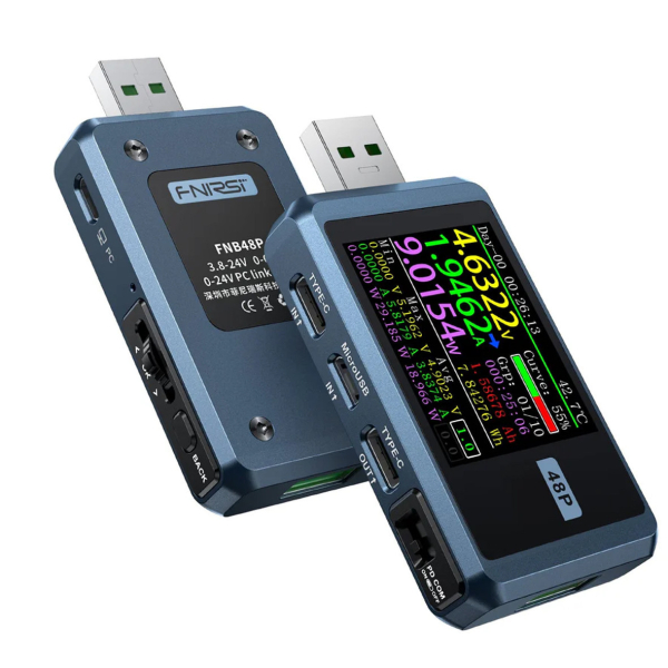 Фото - FNIRSI FNB48P USB тестер цифровий (струм / напруга / потужність / енергія) з Bluetooth
