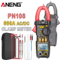 Струмові (токові) кліщі Aneng PN108 600V AC/DC Voltage, 600A AC/DC Current, NCV, мультиметр, LCD з підсвіткою, 2 батарейки ААА (в
