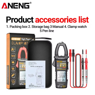 Фото - Струмові (токові) кліщі Aneng PN109 600V AC/DC Voltage, 600A AC Current, NCV, мультиметр, LCD з підсвіткою, 2 батарейки ААА (в ком