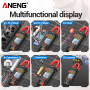 Струмові (токові) кліщі Aneng PN135 600V AC/DC Voltage, 600A AC Current, NCV, мультиметр, LCD з підсвіткою, 2 батарейки ААА (в ком