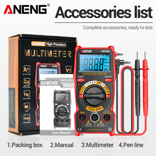 Фото - Мультиметр Aneng SZ309 600V AC/DC Voltage, 10A AC/DC Current, LCD з підсвіткою, TRUE RMS, 2 батарейки ААА (в комплекті не пост.)