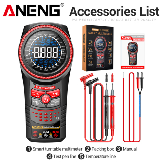 Фото - Мультиметр Aneng SZ312 750V AC/ 1000V DC Voltage, 20A AC/DC Current, VA кольор.диспл. , NCV, 2 батарейки ААА (в комплекті не пост.