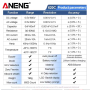 Мультиметр Aneng 620C 600V AC/DC Voltage, 10A AC/DC Current, NCV, LCD з підсвіткою, True RMS, Smart, літієвий аукумулятор