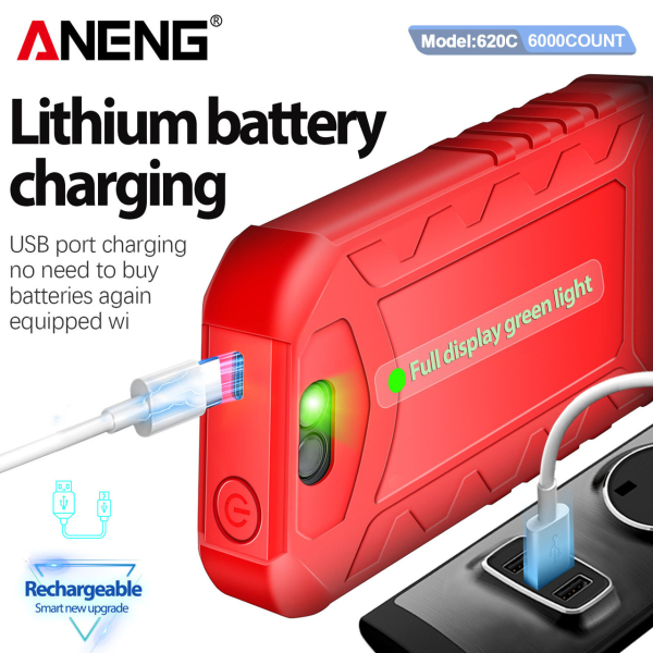 Фото - Мультиметр Aneng 620C 600V AC/DC Voltage, 10A AC/DC Current, NCV, LCD з підсвіткою, True RMS, Smart, літієвий аукумулятор
