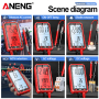 Мультиметр Aneng 620C 600V AC/DC Voltage, 10A AC/DC Current, NCV, LCD з підсвіткою, True RMS, Smart, літієвий аукумулятор