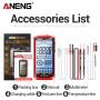 Мультиметр Aneng 628A 750V AC / 1000V DC Voltage, 10A AC/DC Current, NCV, LCD з підсвіткою, Smart, літієвий акумулятор