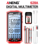 Мультиметр Aneng 628A 750V AC / 1000V DC Voltage, 10A AC/DC Current, NCV, LCD з підсвіткою, Smart, літієвий акумулятор