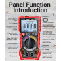 Тестер опору ізоляції-мультиметр Aneng MH17 1000V AC/ 750V DC Voltage, LCD з підсвіткою, TRUE RMS