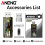 USB-тестер ANENG P01 з кольоровим інверсним екраном (VA)