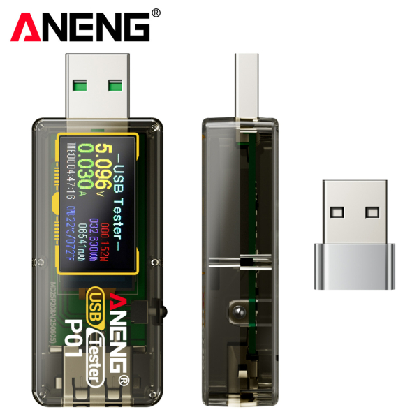 Фото - USB-тестер ANENG P01 з кольоровим інверсним екраном (VA)