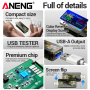 USB-тестер ANENG P01 з кольоровим інверсним екраном (VA)