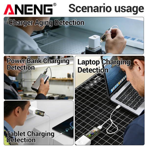 Фото - USB-тестер ANENG P01 з кольоровим інверсним екраном (VA)