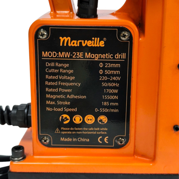 Фото - Дриль на магнітній підошві MW-23E 1500W з поворотною підошвою