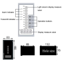 Контроллер рівня рідини AGMS84A, AC/DC85-240V, 4-20mA, 4relay, 80*160mm