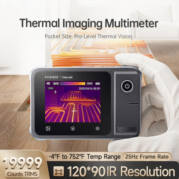 Фото - FNIRSI TDM-120P тепловізор / мультиметр TRUE RMS, 2-в-1